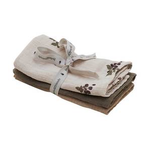 Garbo&Friends Blackberry Burp Cloth 3 pcs