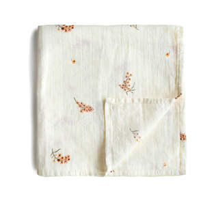 Nursery: Muslin Swaddle Flowers