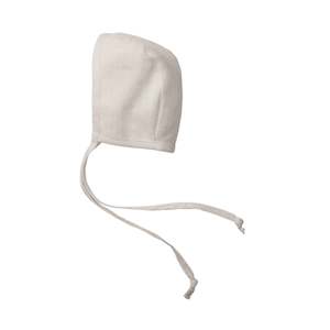 Natural Linen Brimless Bonnet
