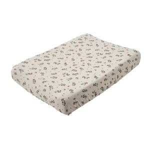 Garbo&Friends Clover Muslin Changing Mat Cover/Bassinet Fitted Sheet