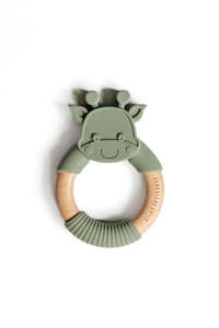 Sage Giraffe Teether