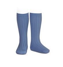 Summer End: Ribbed Socks French Blue
