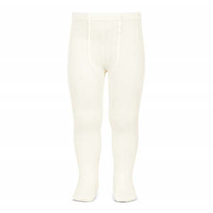 Cream Ribbed Tights
