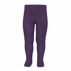 Summer End: Aubergine Ribbed Tights *Last One Left* Size 10 Years