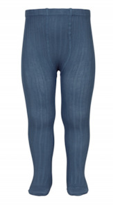 Cobalt Blue Ribbed Tights *LAST ONE LEFT* Size 000