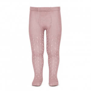 Old Rose Openwork Tights