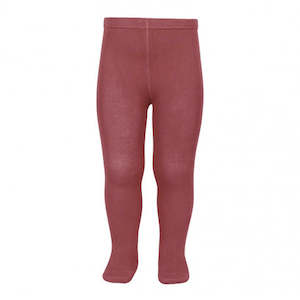 Socks Tights: Plain Soft Stitch Tights Marsala