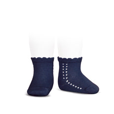 Summer End: Condor Short Lace Socks Navy