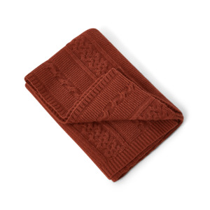 For Mama: Garbo&Friends Rust Knitted Blanket