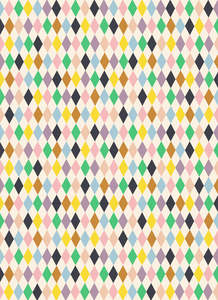 Bedding: Castle Harlequin Flat Sheet Single