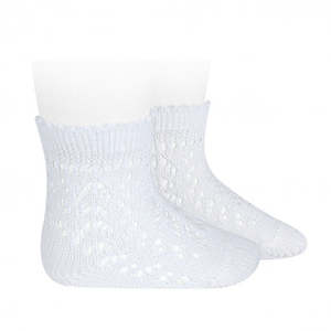 Lace Socks Collection: Condor Openwork Short Socks White