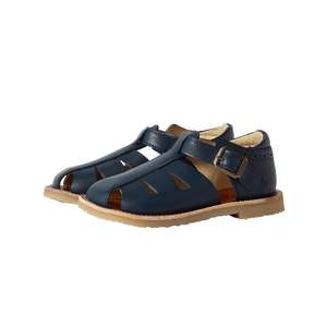 Baby Shoes 1: Young Soles Frankie Leather Sandal Navy