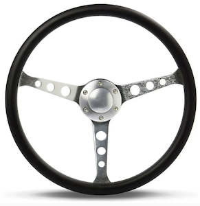 Steering Wheels: Poly 15" ADR Classic Brushed Alloy With Holes