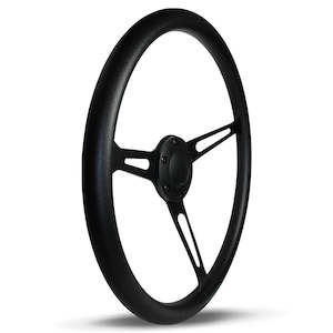 Steering Wheels: Steering Wheel Poly 15" Classic Black Alloy With Slots