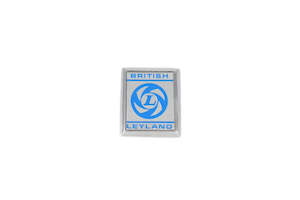British Leyland Badge, silver/blue