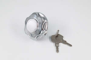 Fuel Caps: Tex Locking Fuel Cap - Chrome