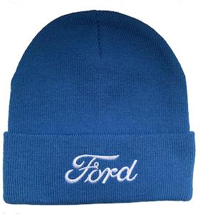 Branded Accessories: Geniune Ford Blue Beanie