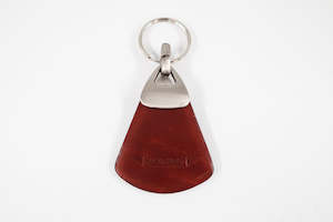 Branded Accessories: Austin Healey Brown Leather Key Ring