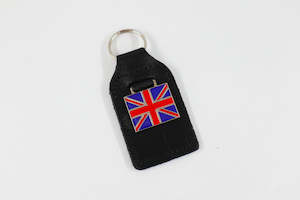 Branded Accessories: Union Jack Leather Key Ring
