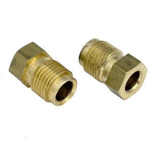 All: Male Union For 1/4" Pipe Brass 7/16" x 24 UNF