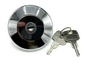 Tex Locking Fuel Cap - Chrome Smooth
