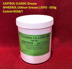 Products: CASTROL CLASSIC Grease - SPHEEROL Lithium Grease L/EPO - 500g Castrol-9038/1