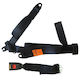 3 Point Seat Belt With Push Button Buckle