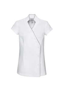 Products: Ladies Zen Crossover Tunic – CUS Classic Uniforms & Sportswear