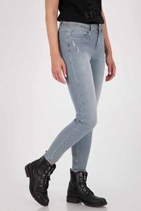 Products: Monari- Appliqué Jeans with Rhinestone in waterfall - Classique Boutique
