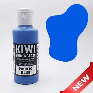 Kiwi Underglaze: Pacific Blue Underglaze