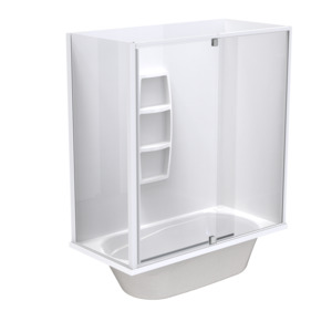 Pacific Enclosure Acrylic Wall Shower over Bath