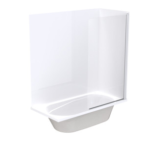 Pacific Swing Panel Acrylic Wall Shower over Bath