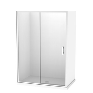 Acrylic Wall Showers: Cezanne 1400x900 3 Sided Sliding Door Acrylic Wall Shower