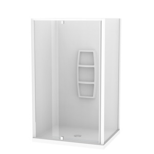 Acrylic Wall Showers: Sierra 1200x1000 2 Sided Pivot Door Acrylic Wall Shower