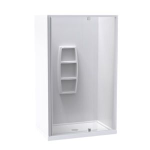 Sierra 800x1200 3 Sided Pivot Door Acrylic Wall Shower
