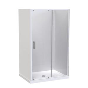 Luna Rectangle 3 Sided Sliding Door Shower