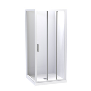 Luna Square 2 Sided Sliding Door Shower