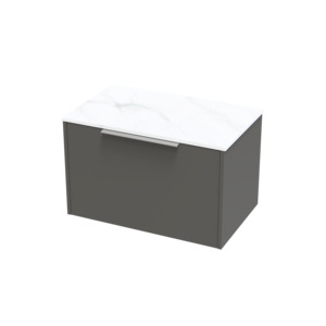 Nikau Collection: Nikau Pro Arctic 750 Single Drawer Wall Vanity
