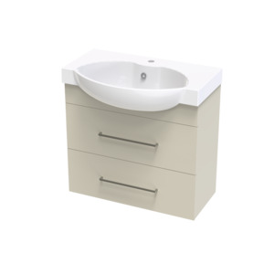 Raglan Collection: Raglan 750 Double Drawer Wall Vanity