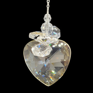 40mm Golden Shadow Heart with crystal