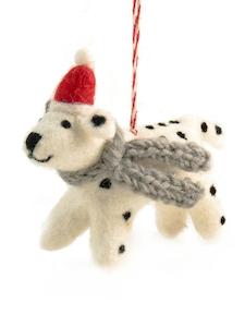 Christmas Ornament: Felted Dogs Christmas Decoration