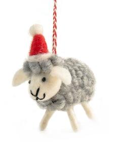 Christmas Ornament: Felted Sheep Christmas Decoration