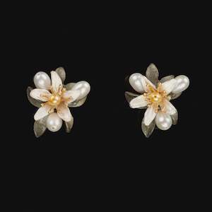 Michael Michaud: Orange Blossom Post Earrings