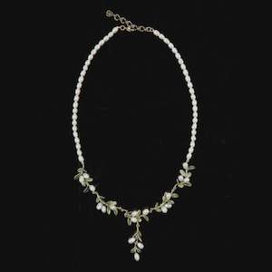 Michael Michaud: Boxwood Necklace with Pearls