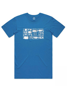 Pre Order: PRE ORDER Mini Model Men's T-Shirt in Bright Blue