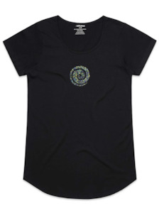 Pre Order: PRE ORDER Crystal Koru T-Shirt in Black
