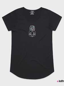 PRE ORDER Studded Tiki T-Shirt in Black