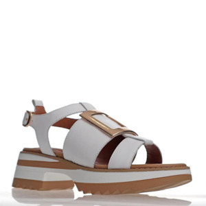 Lassie Sling Back Sandal in White