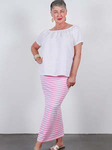 Skirts: Pink Stripe Wonder Tube Skirt