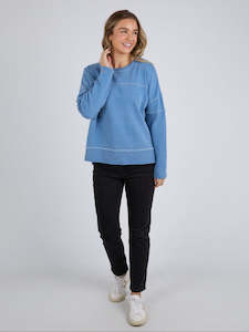 Foxwood: Jayne Throw On Fleece in Coronet Blue